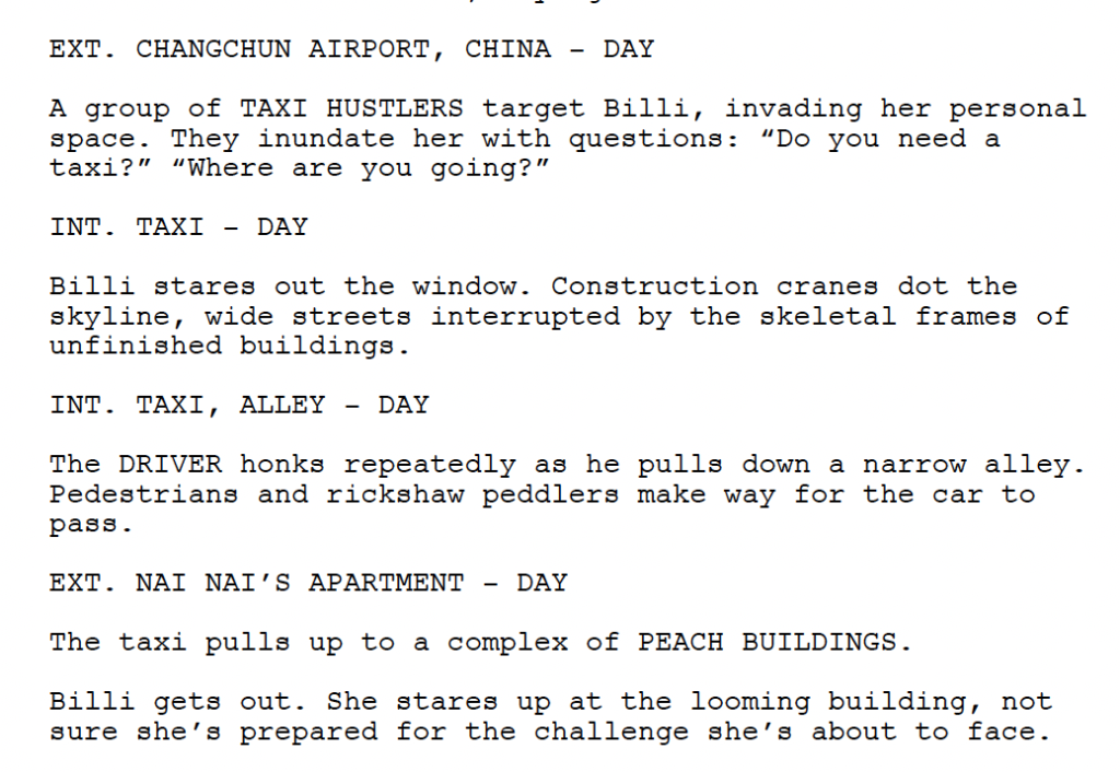What are L7 and M1 meant to indicate in this sample page from The Long  Goodbye (1973) screenplay? : r/Screenwriting