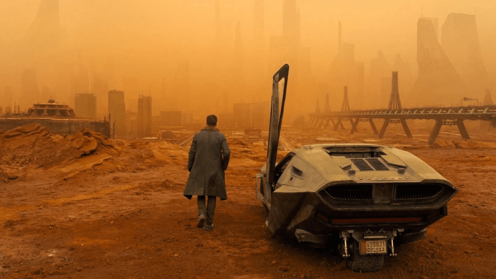 K, played by Ryan Gosling, visiting the futuristic Las Vegas in 'Blade Runner 2049,' 5 Key Elements to Include in Your Worldbuilding Process