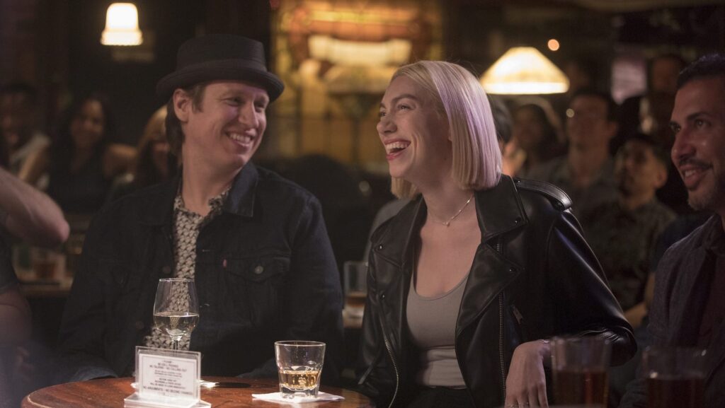 Pete Holmes (Pete Holmes) on a date at a comedy club in 'Crashing'